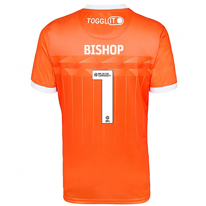 Danxen Enfant Nathan Bishop #1 Maillot de Gardien Blanc Orange 2025/26 T-shirt