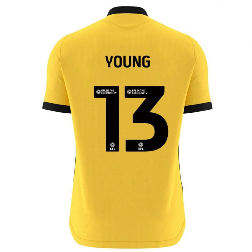 Danxen Enfant Brad Young #13 Maillot de Gardien Noir Jaune 2025/26 T-shirt