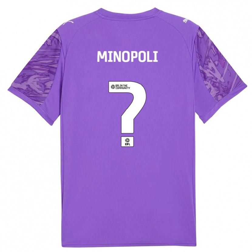 Danxen Enfant Giovanni Minopoli #0 Maillot de Gardien Rouge Violet 2025/26 T-shirt