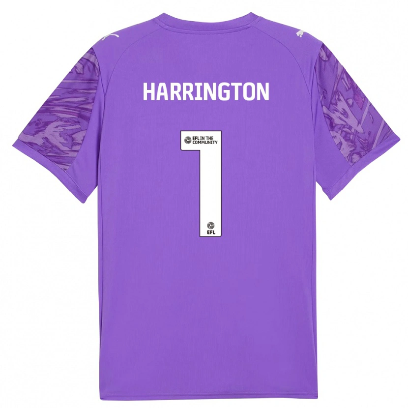Danxen Enfant David Harrington #1 Maillot de Gardien Rouge Violet 2025/26 T-shirt