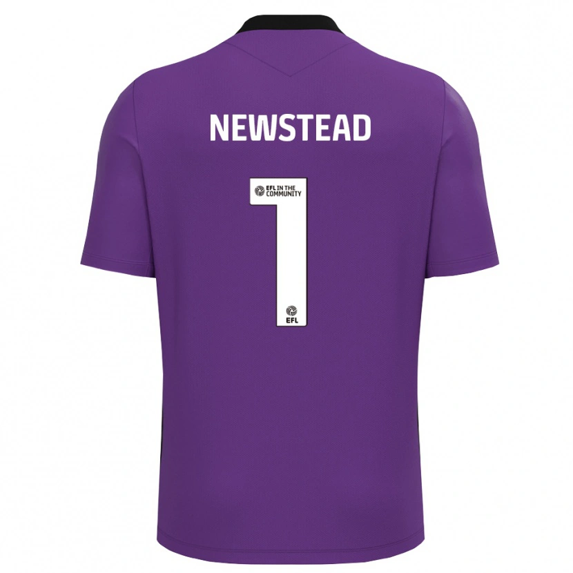 Danxen Enfant Jamie-Louise Newstead #1 Maillot de Gardien Blanc Violet 2025/26 T-shirt