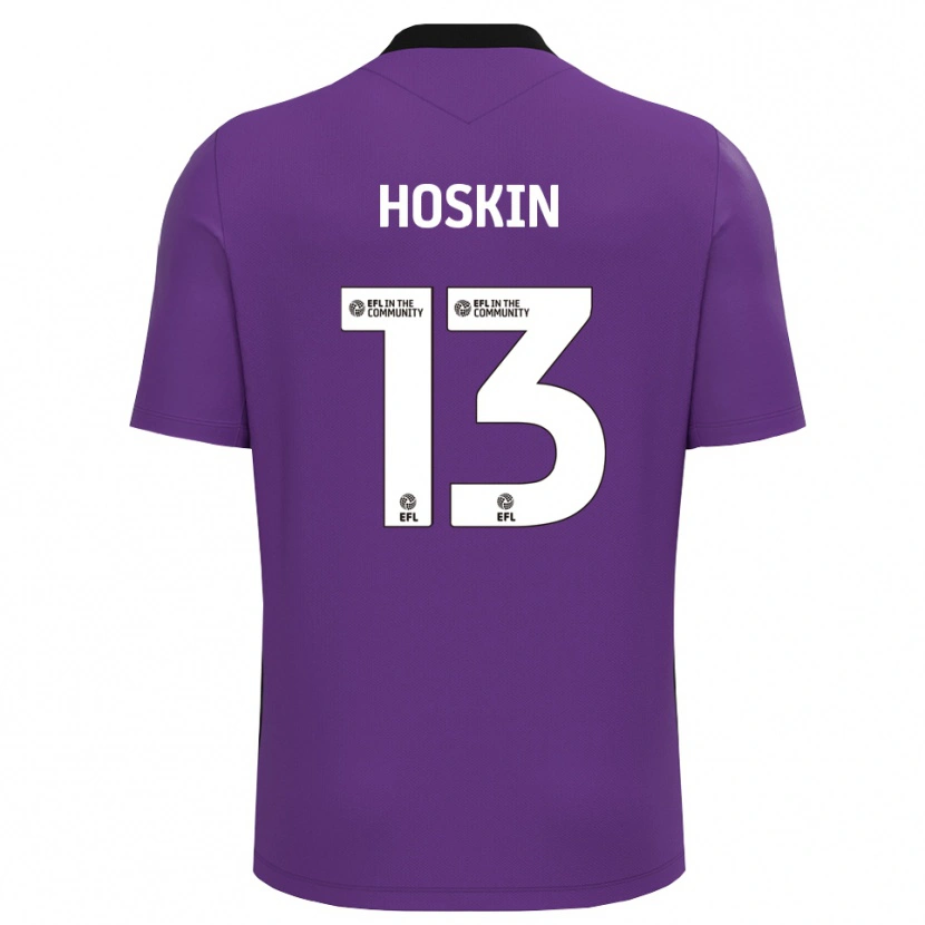 Danxen Enfant Owen Hoskin #13 Maillot de Gardien Blanc Violet 2025/26 T-shirt