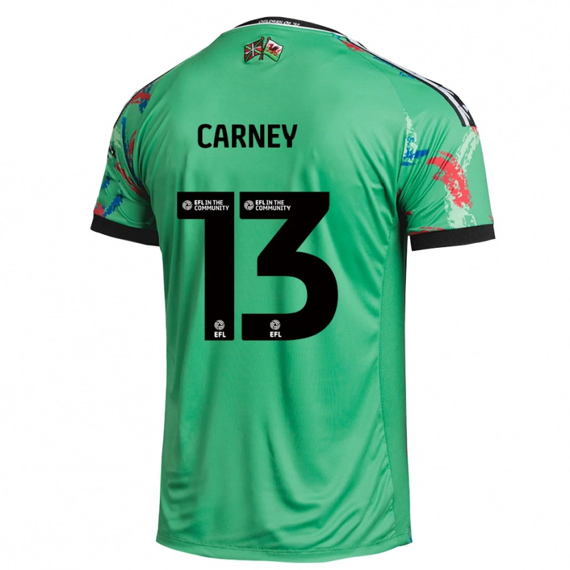 Danxen Enfant Jacob Carney #13 Maillot de Gardien Rouge Vert 2025/26 T-shirt