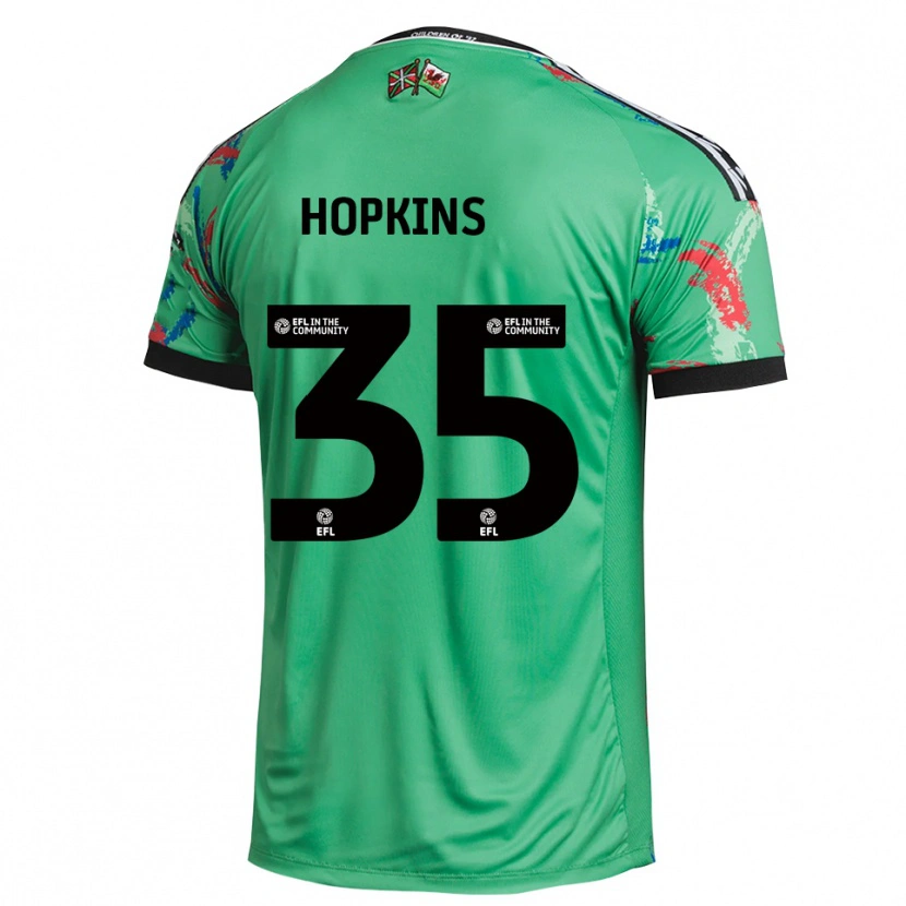 Danxen Enfant Bailey Hopkins #35 Maillot de Gardien Rouge Vert 2025/26 T-shirt