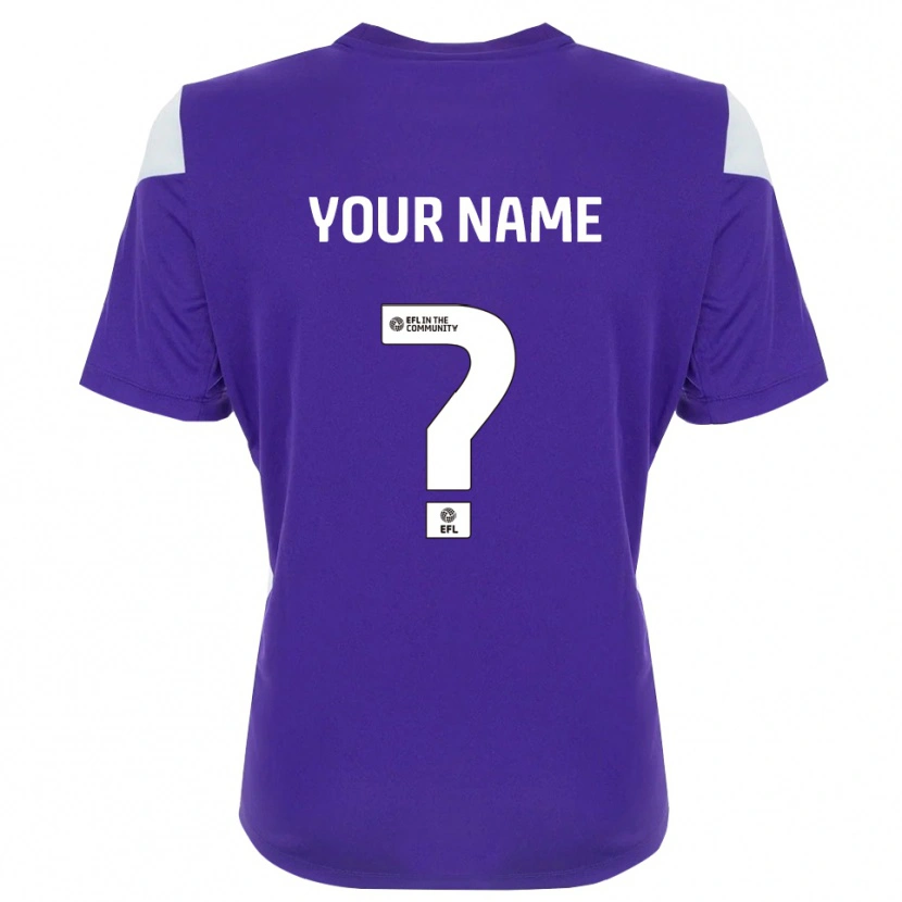 Danxen Enfant Walsall FC Maillot de Gardien Blanc Violet 2025/26 T-shirt