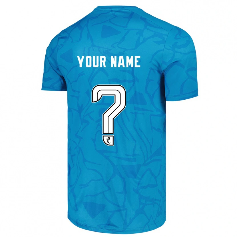 Danxen Enfant Hibernian FC Maillot de Gardien Blanc Bleu 2025/26 T-shirt