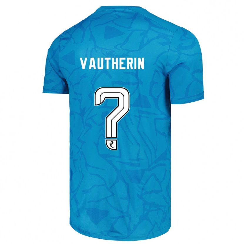 Danxen Enfant Sam Vautherin #0 Maillot de Gardien Blanc Bleu 2025/26 T-shirt