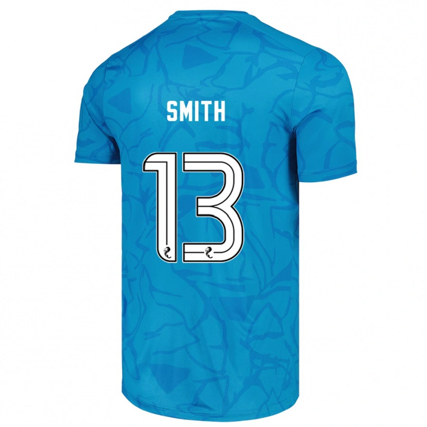 Danxen Enfant Jordan Smith #13 Maillot de Gardien Blanc Bleu 2025/26 T-shirt