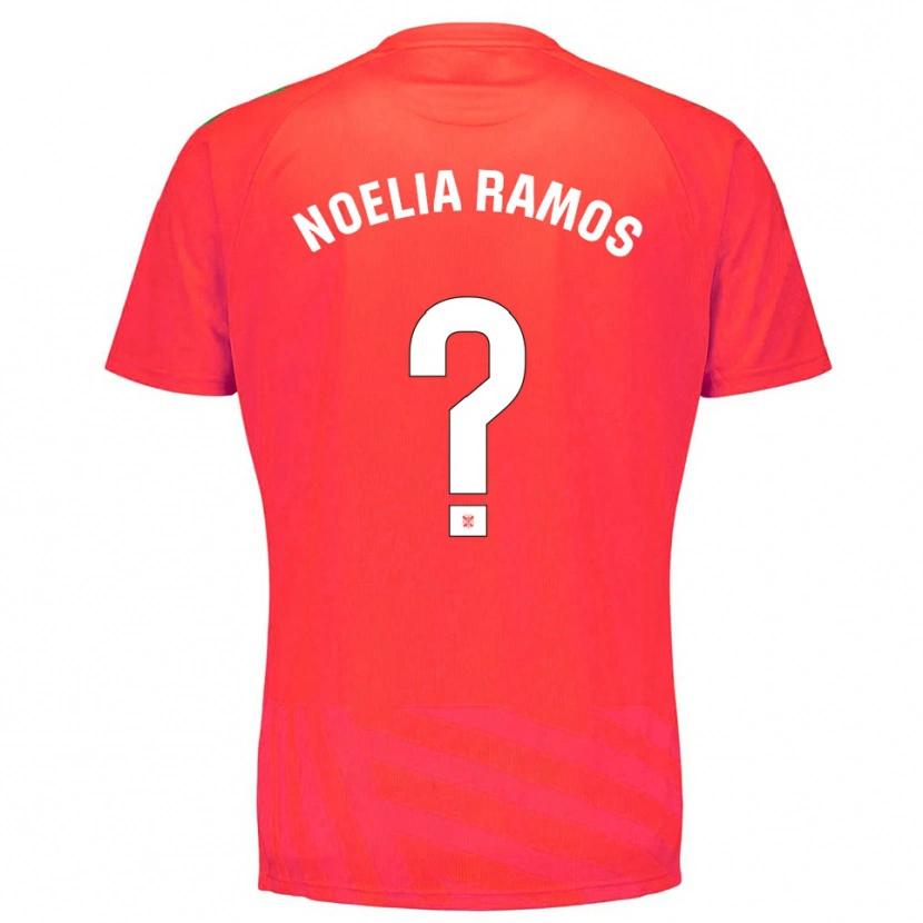 Danxen Enfant Noelia Ramos Álvarez #0 Maillot de Gardien Rouge Blanc 2025/26 T-shirt