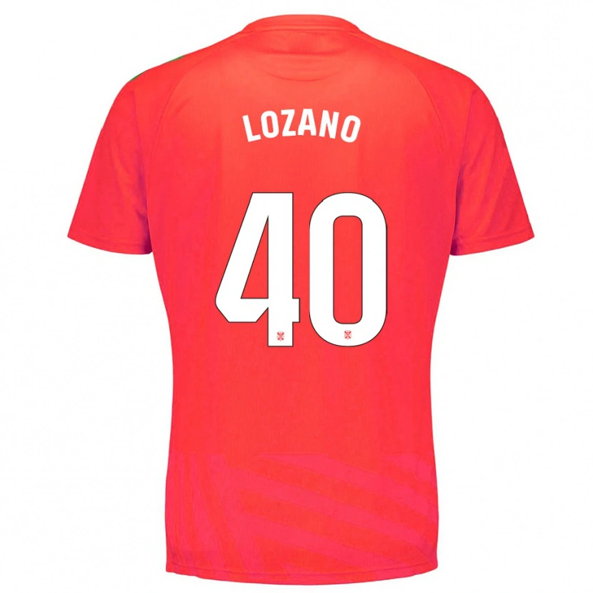 Danxen Enfant Gabriel Lozano #40 Maillot de Gardien Rouge Blanc 2025/26 T-shirt