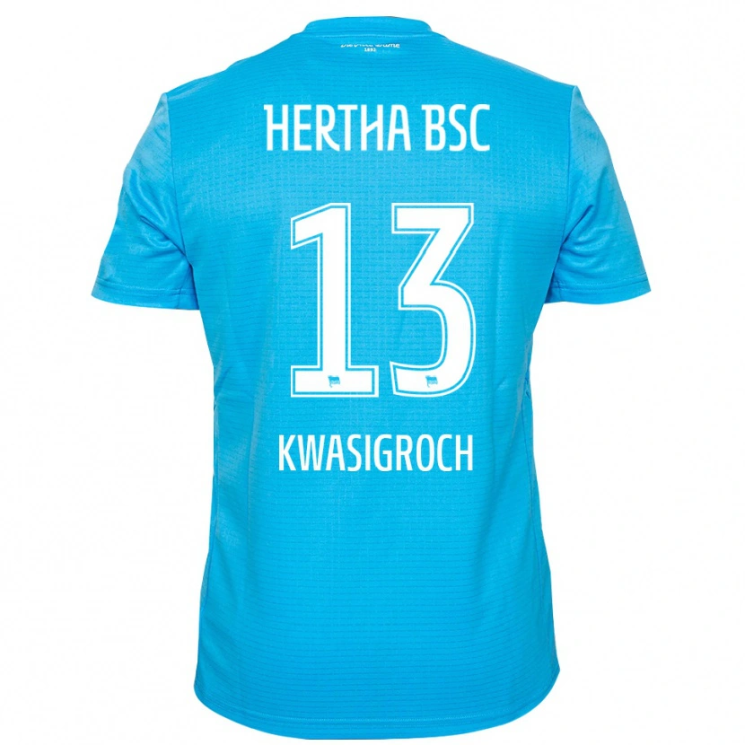 Danxen Enfant Robert Kwasigroch #13 Maillot de Gardien Bleu Clair Blanc 2025/26 T-shirt