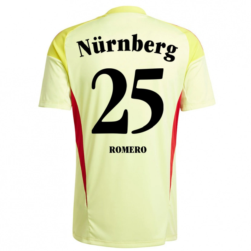 Danxen Enfant Lourdes Romero #25 Maillot de Gardien Jaune Noir 2025/26 T-shirt