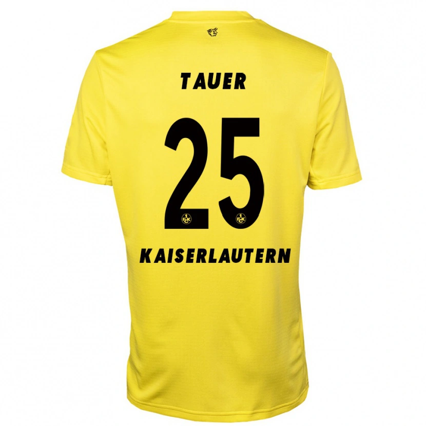 Danxen Enfant Luca Tauer #25 Maillot de Gardien Jaune Noir 2025/26 T-shirt