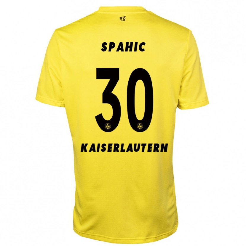 Danxen Enfant Avdo Spahic #30 Maillot de Gardien Jaune Noir 2025/26 T-shirt