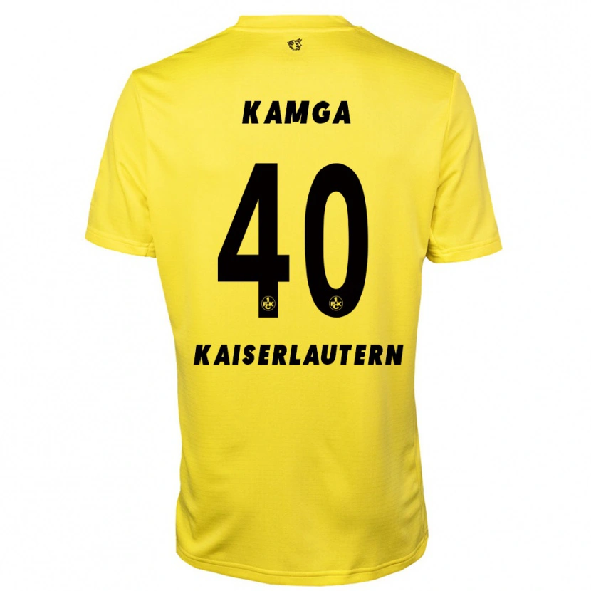 Danxen Enfant Enis Kamga #40 Maillot de Gardien Jaune Noir 2025/26 T-shirt