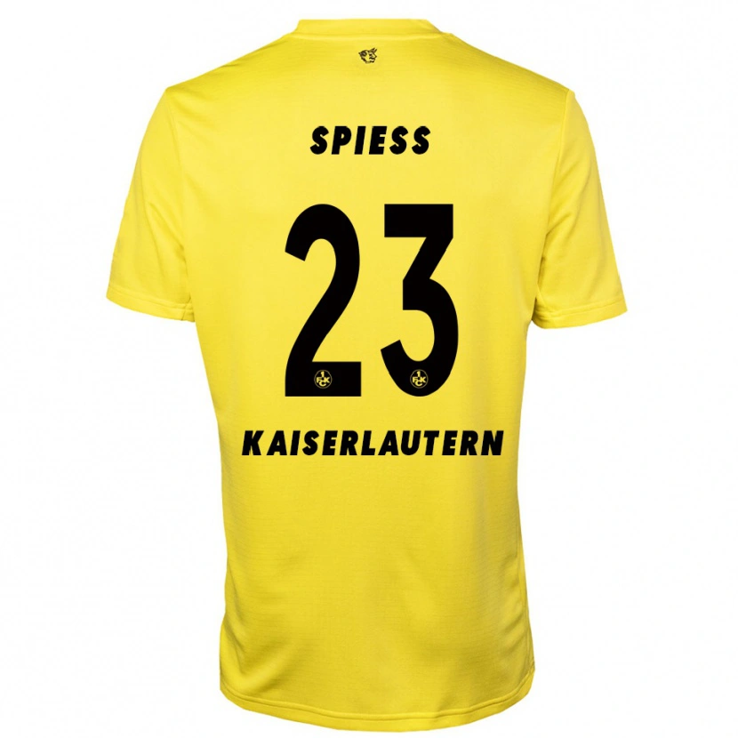 Danxen Enfant Louis Spieß #23 Maillot de Gardien Jaune Noir 2025/26 T-shirt
