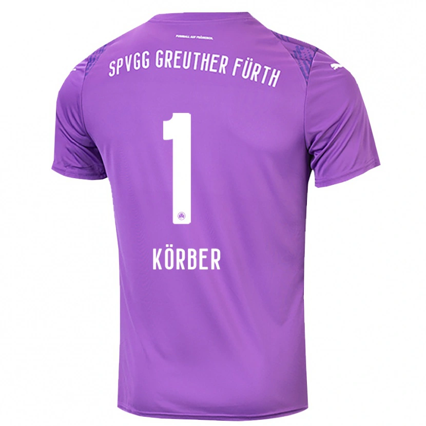Danxen Enfant Nils Körber #1 Maillot de Gardien Violet Blanc 2025/26 T-shirt