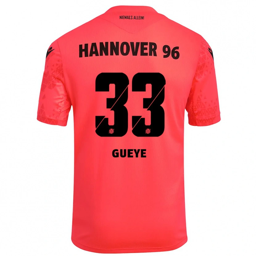 Danxen Enfant Abdoulaye Gueye #33 Maillot de Gardien Rouge Noir 2025/26 T-shirt