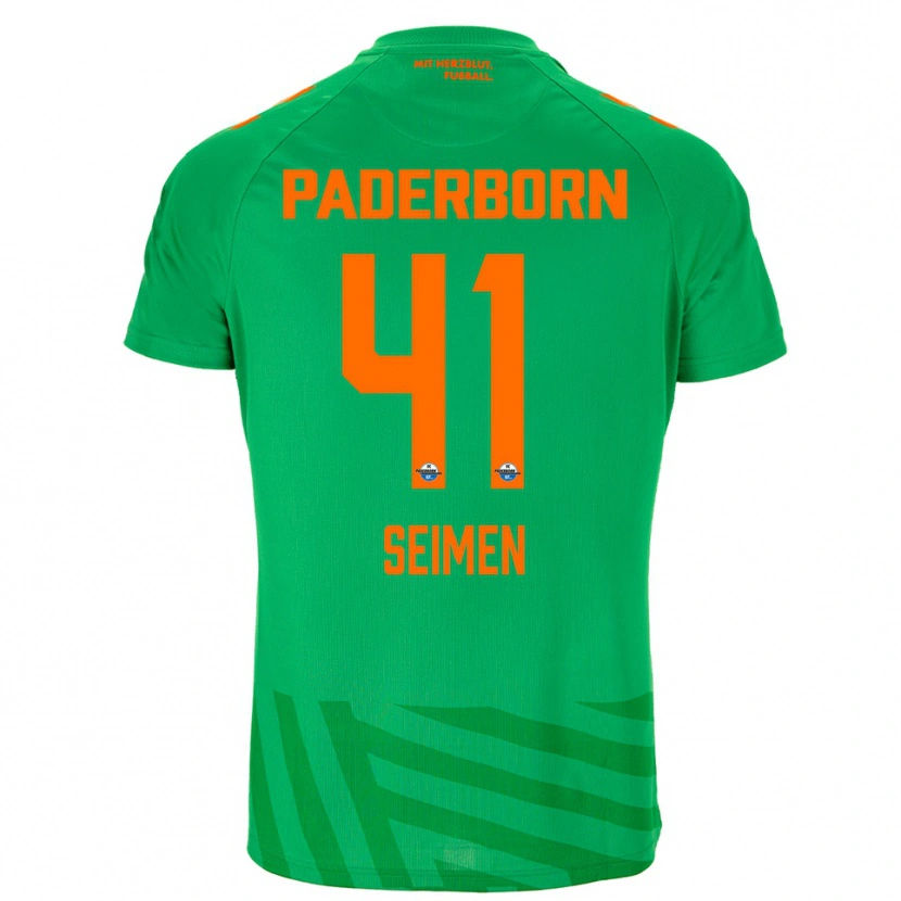 Danxen Enfant Dennis Seimen #41 Maillot de Gardien Vert Orange 2025/26 T-shirt