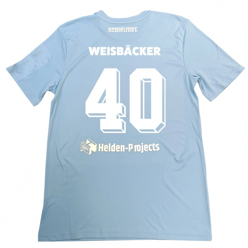 Danxen Enfant Maximilian Weisbäcker #40 Maillot de Gardien Gris Bleu 2025/26 T-shirt