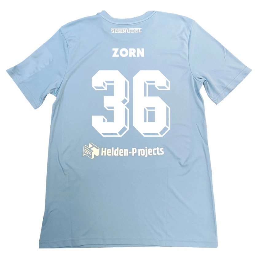 Danxen Enfant Emil Zorn #36 Maillot de Gardien Gris Bleu 2025/26 T-shirt