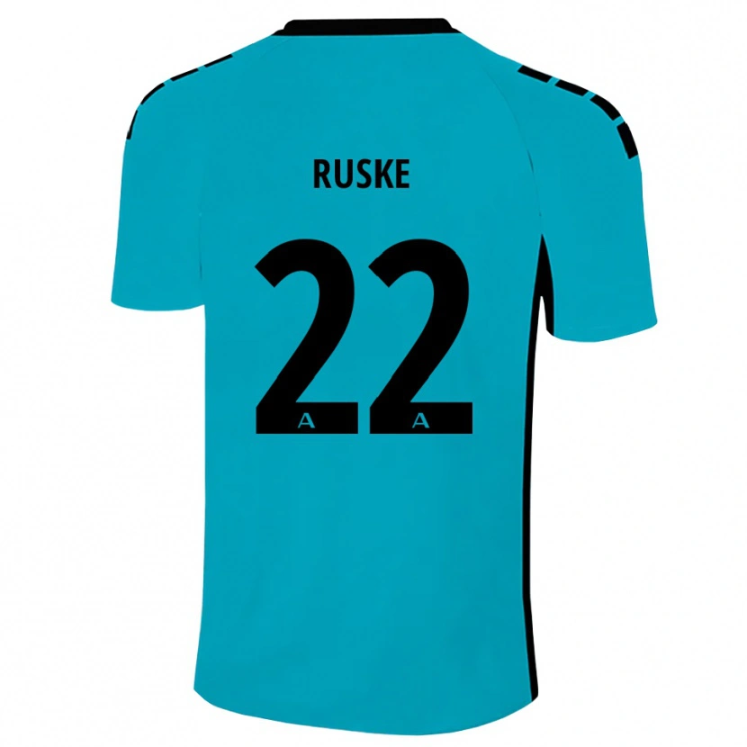 Danxen Enfant Neo Ruske #22 Maillot de Gardien Cyan 2025/26 T-shirt