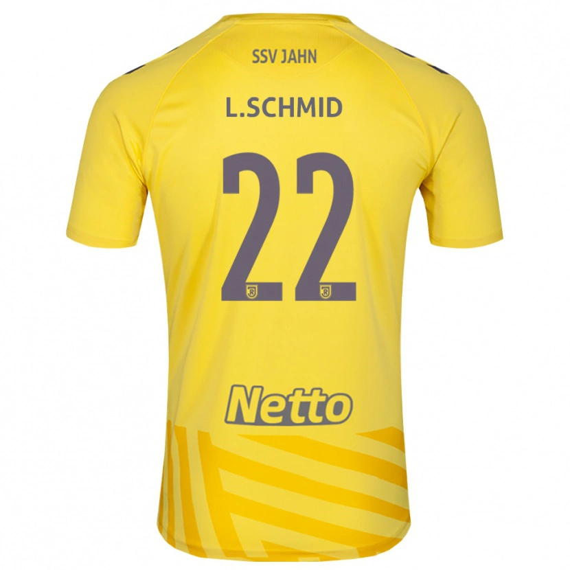 Danxen Enfant Lenny Schmid #22 Maillot de Gardien Gris Jaune 2025/26 T-shirt