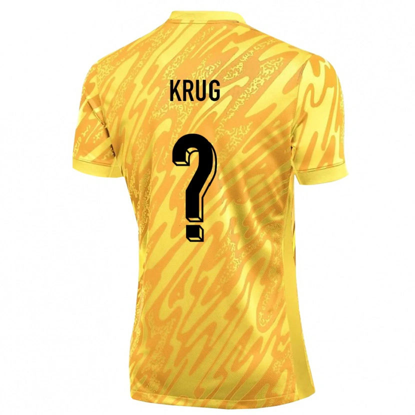 Danxen Enfant Jannis Krug #0 Maillot de Gardien Jaune Orange 2025/26 T-shirt