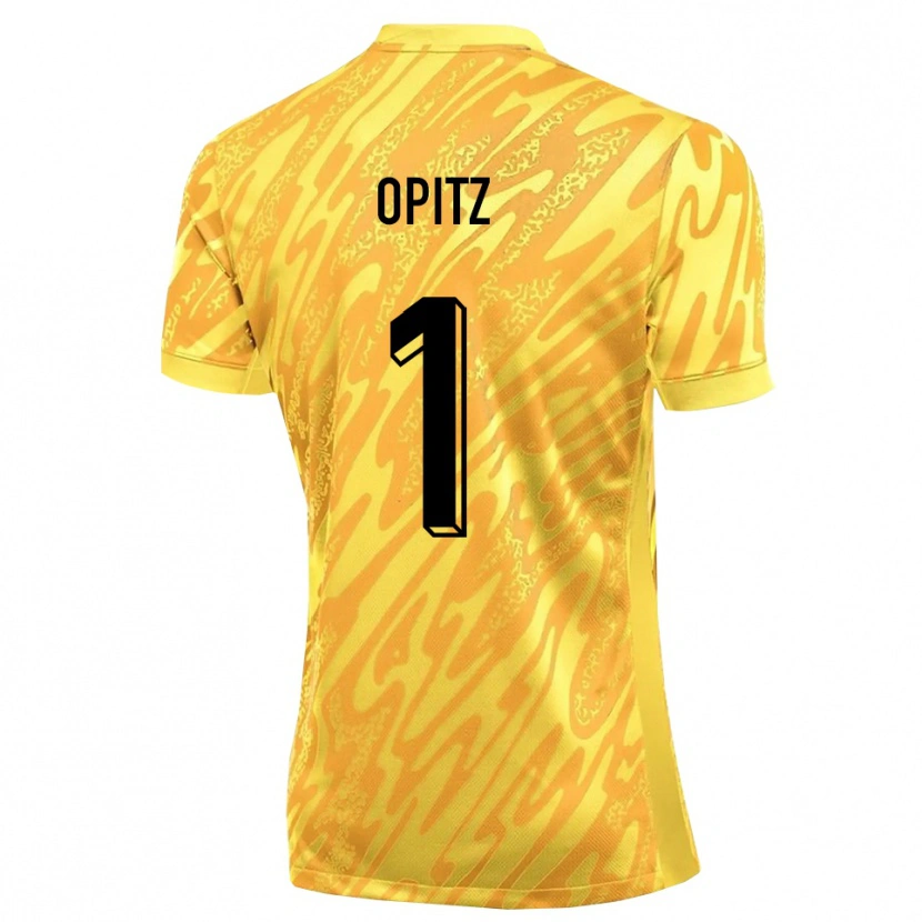 Danxen Enfant Tom Opitz #1 Maillot de Gardien Jaune Orange 2025/26 T-shirt