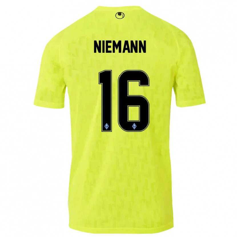 Danxen Enfant Jan Niemann #16 Maillot de Gardien Jaune Noir 2025/26 T-shirt