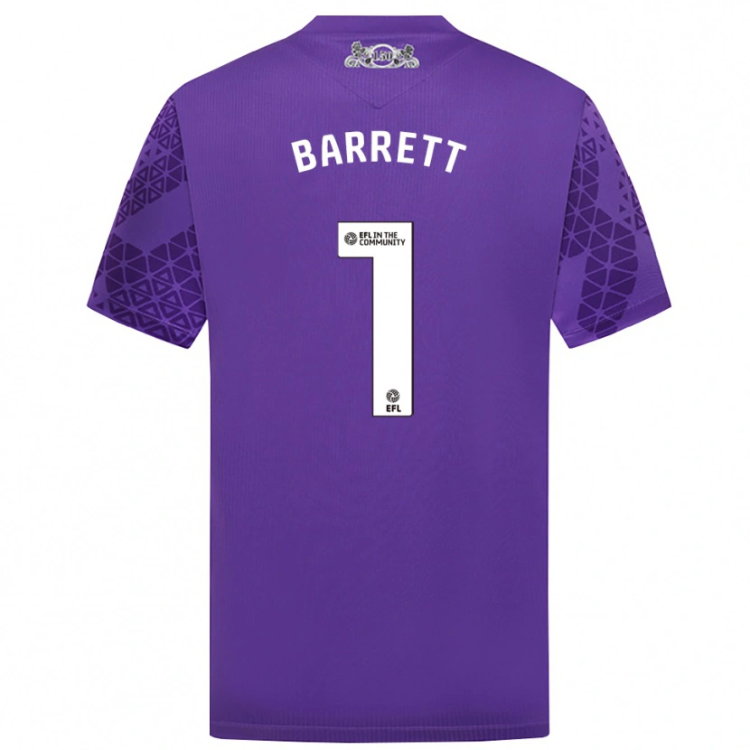 Danxen Enfant Jack Barrett #1 Maillot de Gardien Blanc Violet 2025/26 T-shirt