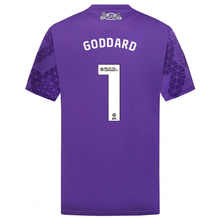 Danxen Enfant Felix Goddard #1 Maillot de Gardien Blanc Violet 2025/26 T-shirt