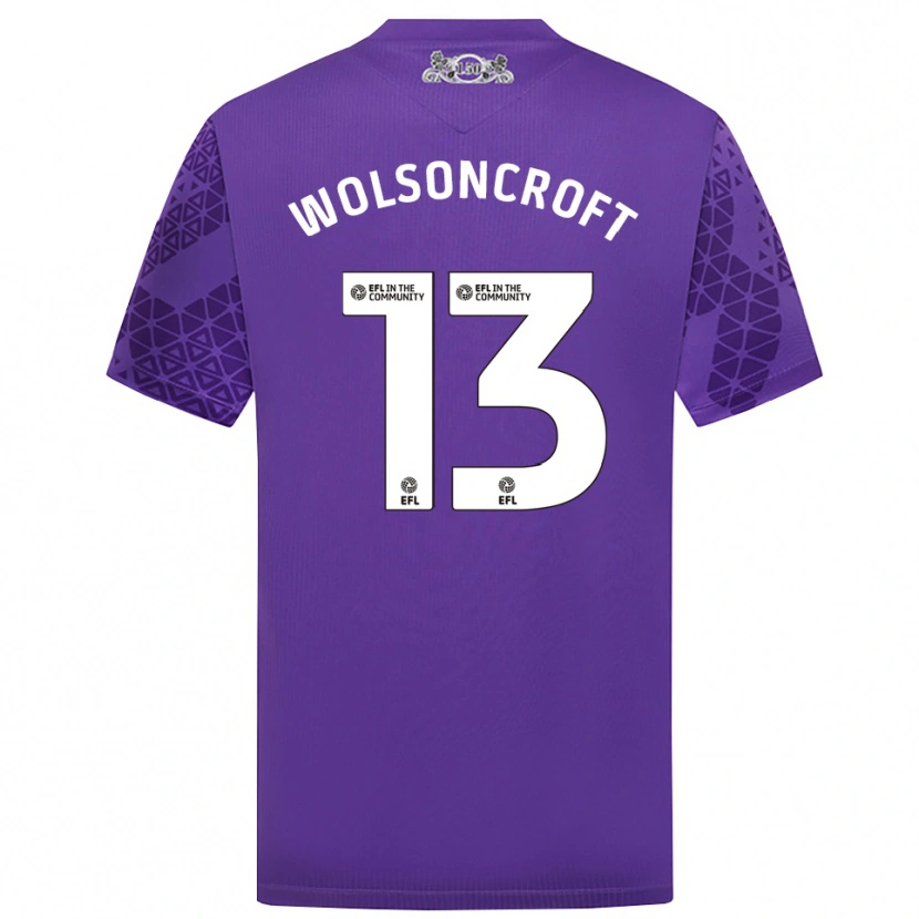 Danxen Enfant Blake Wolsoncroft #13 Maillot de Gardien Blanc Violet 2025/26 T-shirt