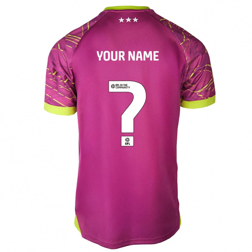 Danxen Enfant Ipswich Town Maillot de Gardien Rouge Violet 2025/26 T-shirt