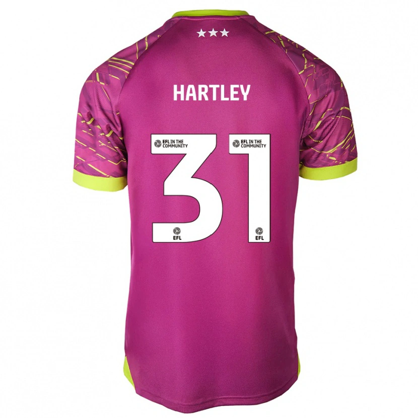 Danxen Enfant Laura Hartley #31 Maillot de Gardien Rouge Violet 2025/26 T-shirt