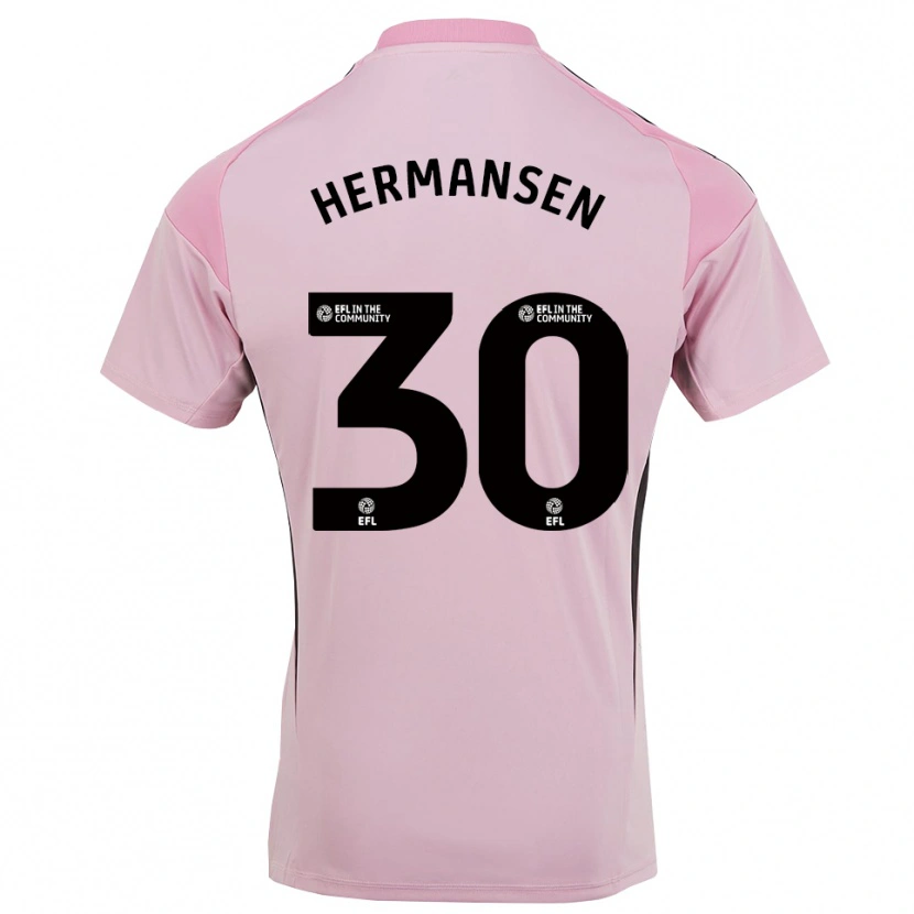 Danxen Enfant Mads Hermansen #30 Maillot de Gardien Rose Fleur De Cerisier 2025/26 T-shirt