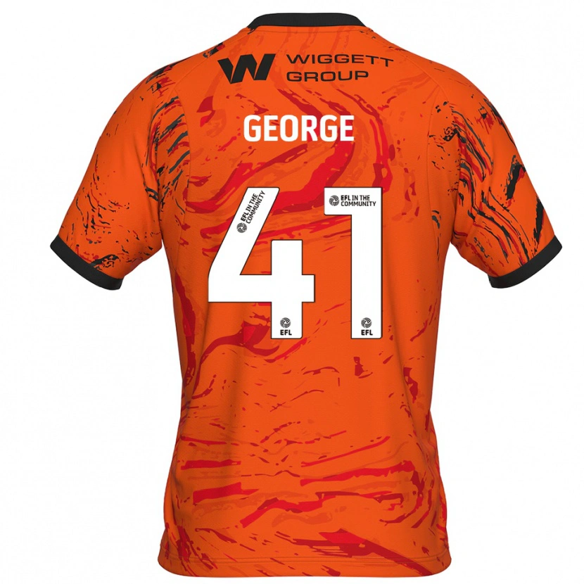 Danxen Enfant George Evans #41 Maillot de Gardien Blanc Orange 2025/26 T-shirt