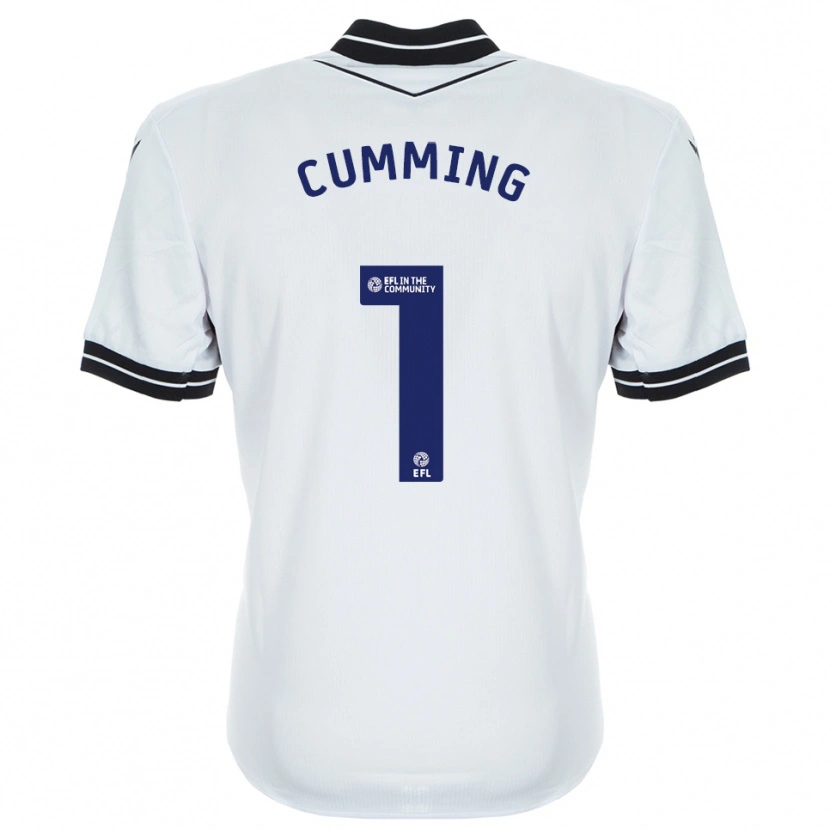 Danxen Enfant Jamie Cumming #1 Maillot de Gardien Bleu Royal Blanc 2025/26 T-shirt