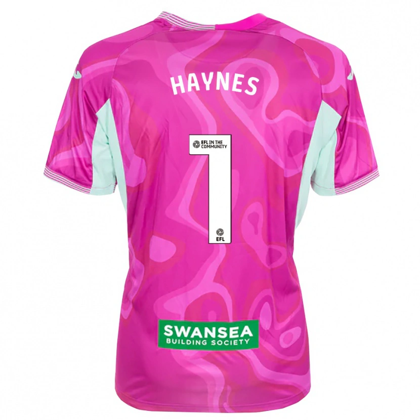 Danxen Enfant Charlie Haynes #1 Maillot de Gardien Magenta 2025/26 T-shirt