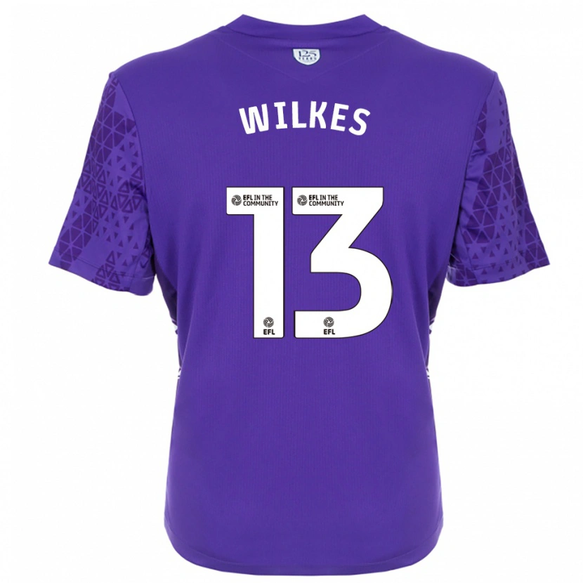 Danxen Enfant Liam Wilkes #13 Maillot de Gardien Blanc Violet 2025/26 T-shirt