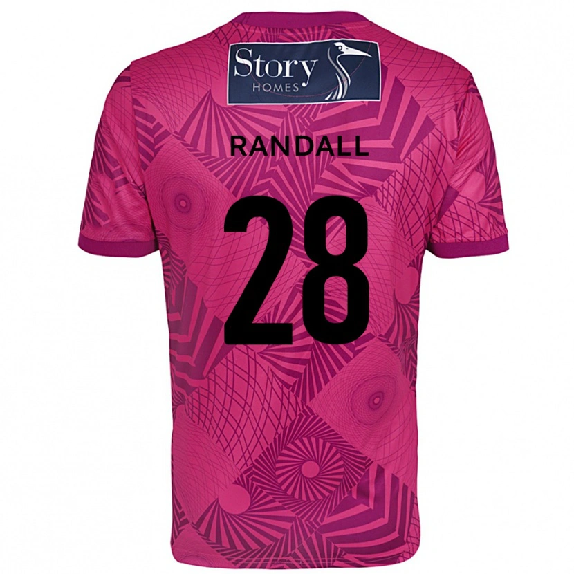 Danxen Enfant Thomas Randall #28 Maillot de Gardien Magenta Violet 2025/26 T-shirt