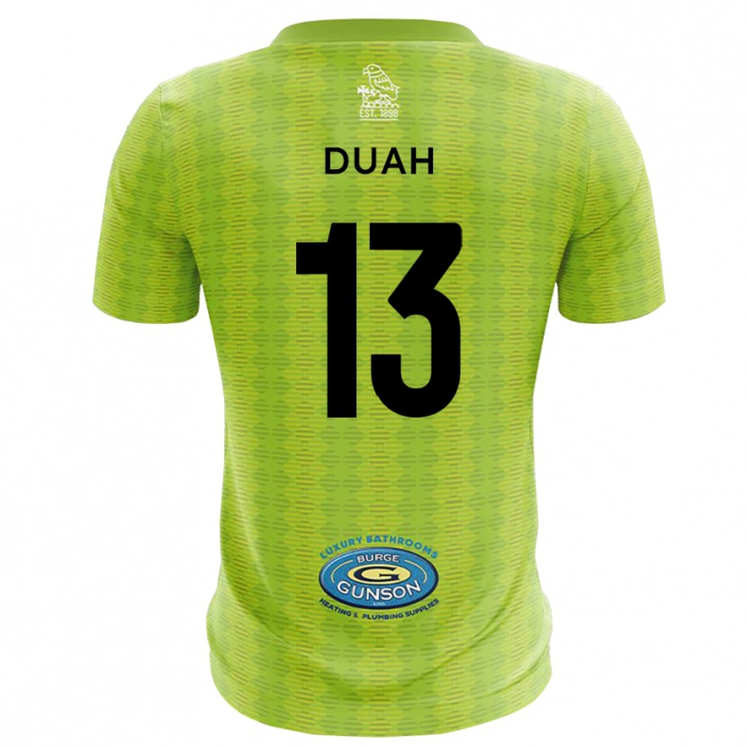 Danxen Enfant Enos Duah #13 Maillot de Gardien Vert Gazon 2025/26 T-shirt