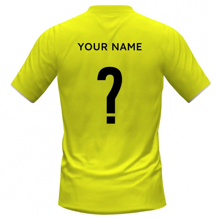 Danxen Enfant Scunthorpe United Maillot de Gardien Noir Jaune 2025/26 T-shirt