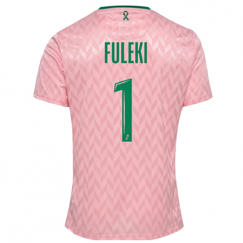 Danxen Enfant Rafael Fuleki #1 Maillot de Gardien Vert Rose 2025/26 T-shirt
