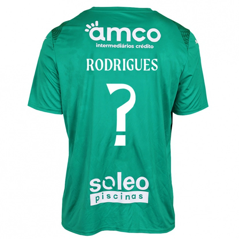 Danxen Enfant David Rodrigues #0 Maillot de Gardien Vert Blanc 2025/26 T-shirt