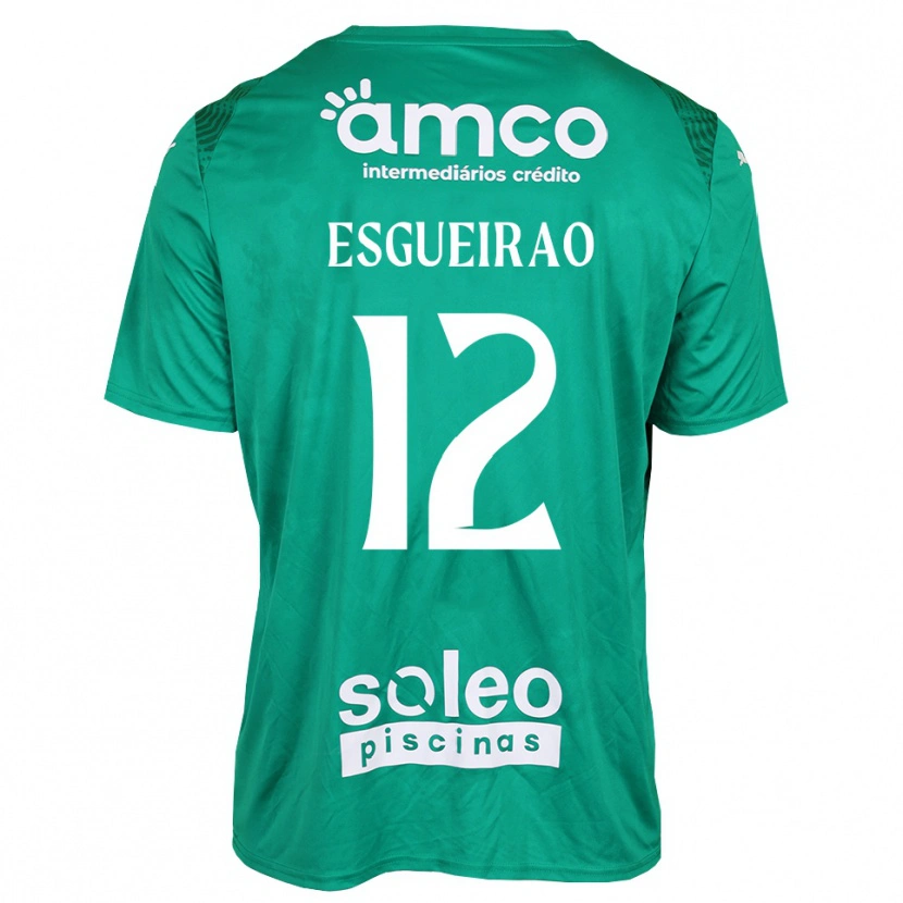 Danxen Enfant Íris Esgueirão #12 Maillot de Gardien Vert Blanc 2025/26 T-shirt