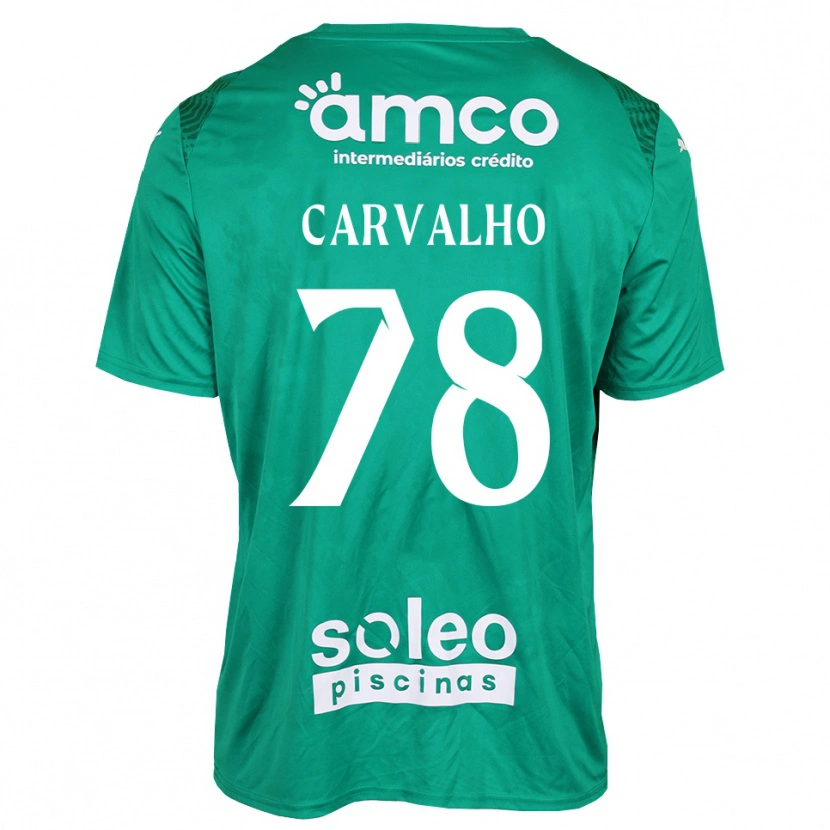 Danxen Enfant João Carvalho #78 Maillot de Gardien Vert Blanc 2025/26 T-shirt