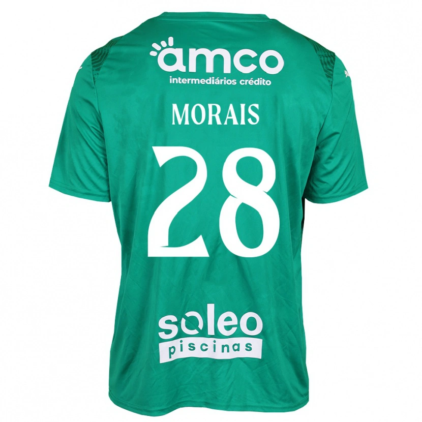 Danxen Enfant Patrícia Morais #28 Maillot de Gardien Vert Blanc 2025/26 T-shirt