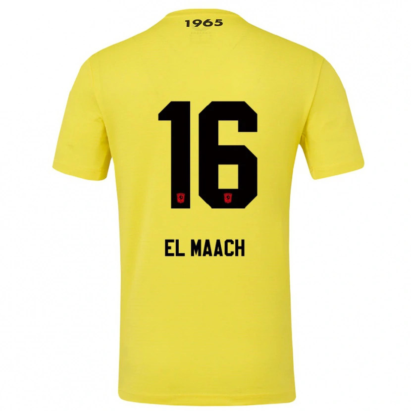 Danxen Enfant Issam El Maach #16 Maillot de Gardien Jaune Noir 2025/26 T-shirt