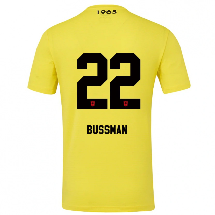Danxen Enfant Fiene Bussman #22 Maillot de Gardien Jaune Noir 2025/26 T-shirt